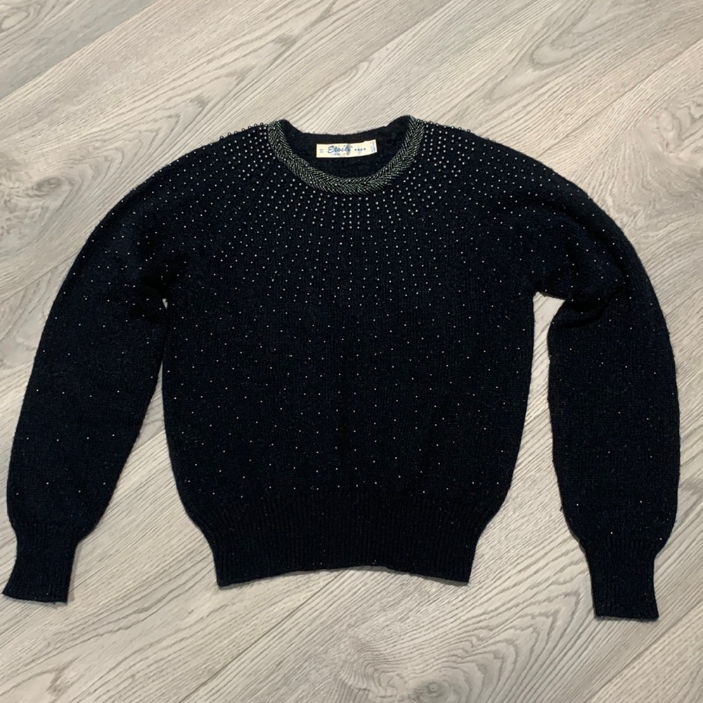 Etoile Beaded fall sweater